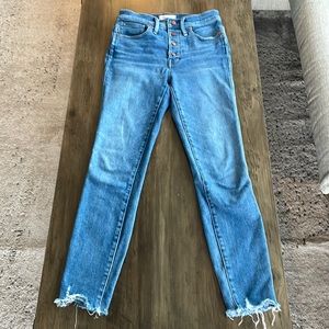 10” High waisted skinny Madewell jeans